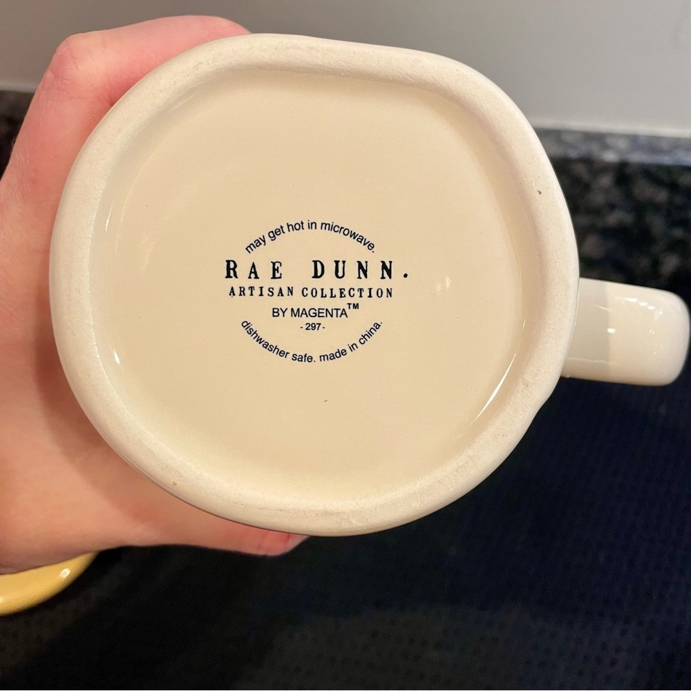 Rae Dunn Sunrise Sunburn Sunset Mugs Cups W Palm Tree Lid Cover – Set of 2 New - Picture 8 of 8